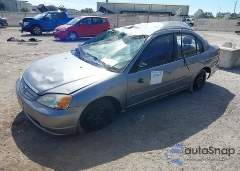 2003 Honda Civic Lx z USA, uszkodzony, nr VIN 2HGES165X3H593554